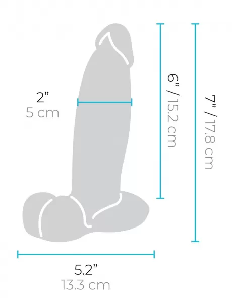 B-Vibe Slipskin 7" Girthy Crea Dildo ir falo imitatorius &ndash; nuotrauka 10