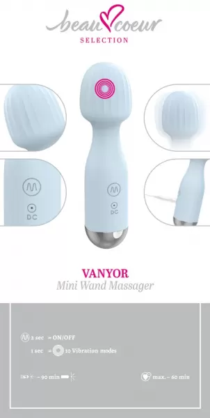 Beau coeur Vanyor Mini Wand Ma vibruojantis masažuoklis &ndash; nuotrauka 11