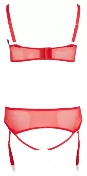 Cottelli curves Bra Set red 90D/XL Plius dydžio seksuali apranga &ndash; nuotrauka 11