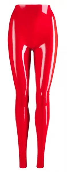 Late X Latex Leggings red S Seksuali lateksinė apranga &ndash; nuotrauka 8