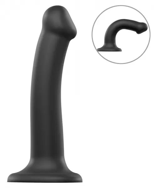Strap-On-Me Semi-Real.Dildo M Black realisti&scaron;kas dildo &ndash; nuotrauka 2