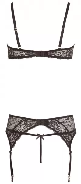 Abierta Fina Suspender Set with Gems M Seksuali liemenėlė &ndash; nuotrauka 19