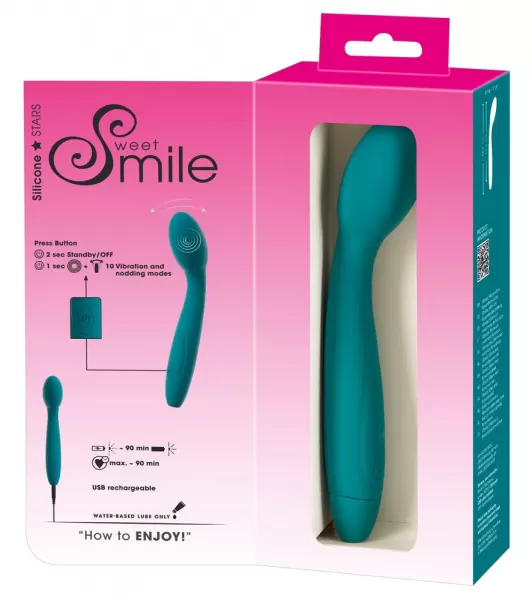 Sweet Smile Smile Vibrator w Nodding Head G ta&scaron;ko vibratorius &ndash; nuotrauka 9