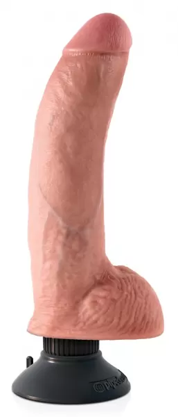 King Cock kc 9" Vibrating Cock with Ball tikrovi&scaron;kas vibratorius &ndash; nuotrauka 2
