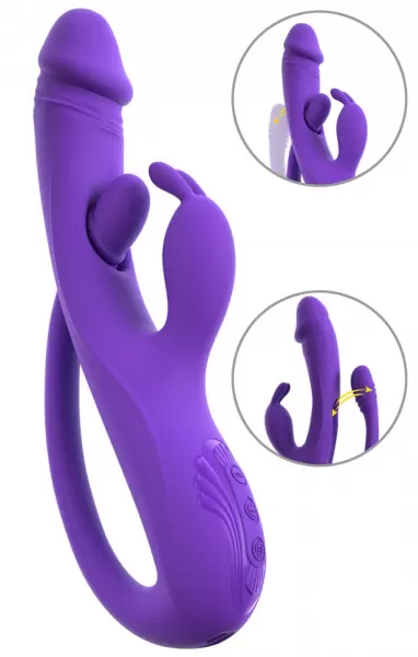 Sweet Smile Smile Rabbit Vibe w G-Spot/Ana vibratorius ki&scaron;kutis &ndash; nuotrauka 2