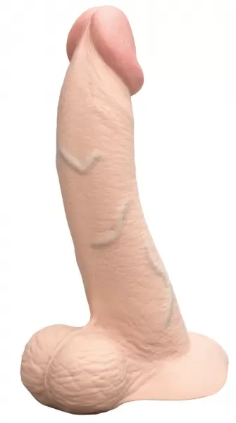 B-Vibe Slipskin 9" Curved Crea Dildo ir falo imitatorius &ndash; nuotrauka 3