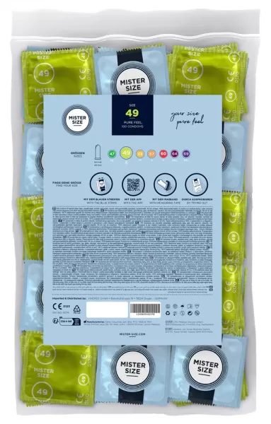 Mister Size 49mm pack of 100 Prezervatyvai &ndash; nuotrauka 2