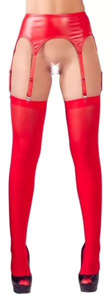 NO:XQSE Suspender Belt Red L/XL Seksuali liemenėlė &ndash; nuotrauka 2