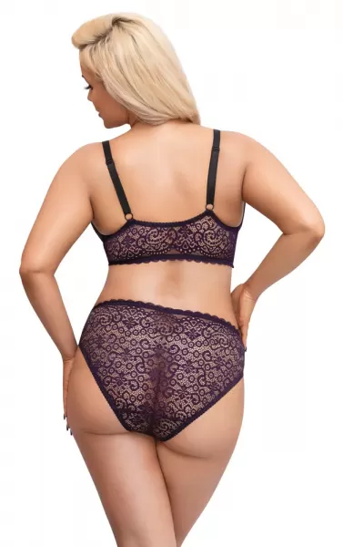 Cottelli curves Bra Set purple 3XL Plius dydžio seksuali apranga &ndash; nuotrauka 5