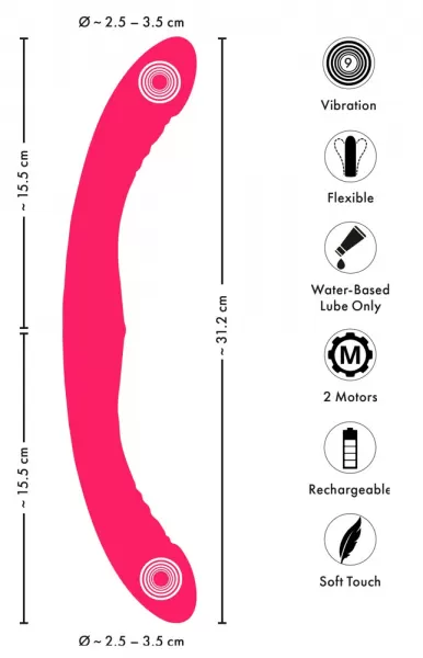 Couples Choice cc Double vibrator Vibratorius &ndash; nuotrauka 11