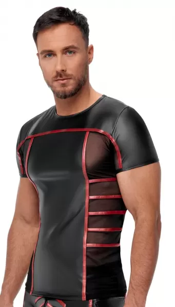 Nek Men's Short black/red M seksualūs vyri&scaron;ki mar&scaron;kinėliai &ndash; nuotrauka 3