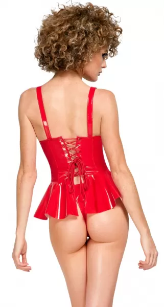 Black Level Vinyl Top red L Seksuali lateksinė apranga &ndash; nuotrauka 4