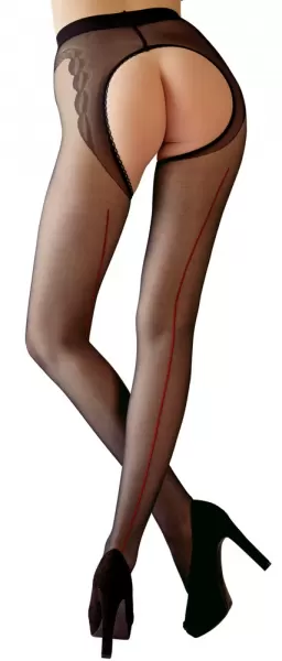 Cottelli legwear Crotchless Tights 5 Prisegamos kojinės &ndash; nuotrauka 2