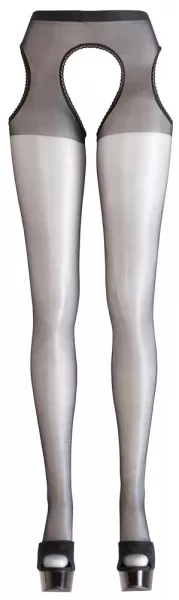 Cottelli legwear Sex Tights black S/M Prisegamos kojinės &ndash; nuotrauka 4