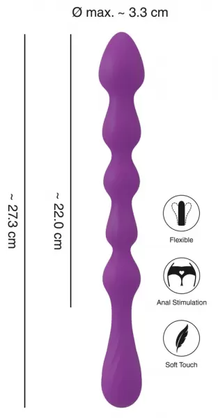 You2Toys Anal Beads Purple Analinis kamuoliukas - rutuliukas &ndash; nuotrauka 5