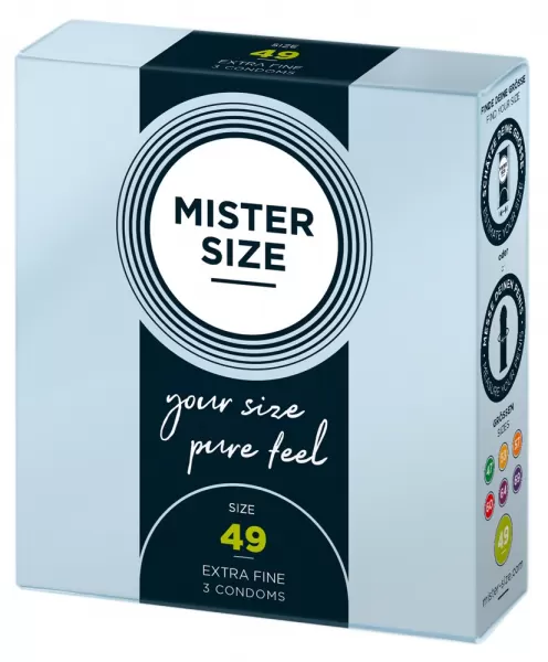 Mister Size 49mm pack of 3 Nestandartinio dydžio prezervatyvai &ndash; nuotrauka 2