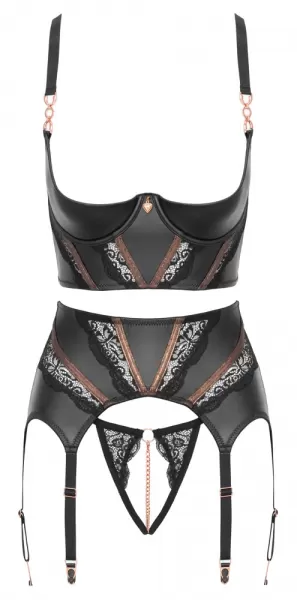 Abierta Fina Shelf Bra Susp Set 75B/S Seksuali liemenėlė &ndash; nuotrauka 7