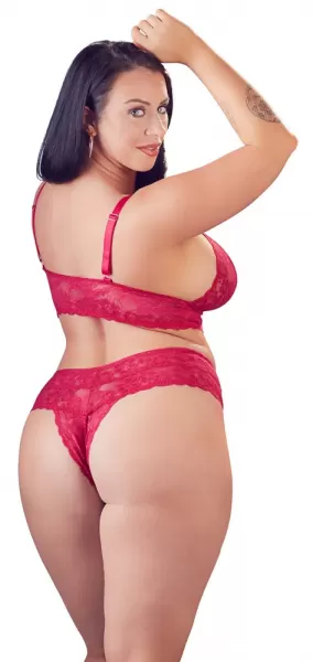 Cottelli curves Bra and Red Briefs 2XL Plius dydžio seksuali apranga &ndash; nuotrauka 6