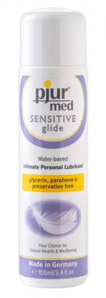 Pjur med Sensitive Glide 100ml lubrikantas vandens pagrindu &ndash; nuotrauka 2