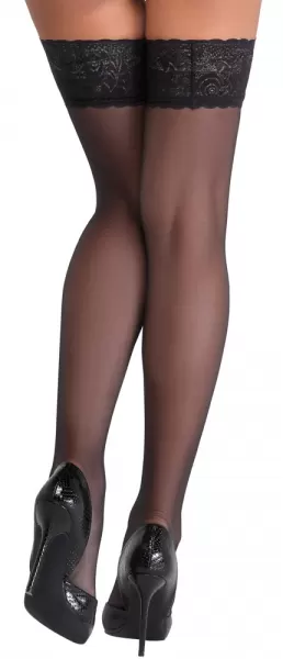 Cottelli legwear Hold-ups black 3 Prisegamos kojinės &ndash; nuotrauka 7