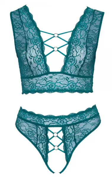 Cottelli curves Bra Set teal xl Plius dydžio seksuali apranga &ndash; nuotrauka 6
