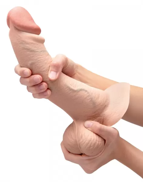 B-Vibe Slipskin Curved Cream Dildo ir falo imitatorius &ndash; nuotrauka 9