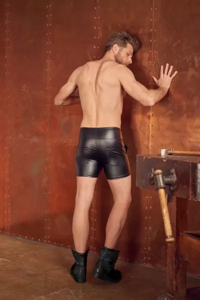 Nek Men's Shorts black M seksualios vyri&scaron;kos trumpikės &ndash; nuotrauka 7