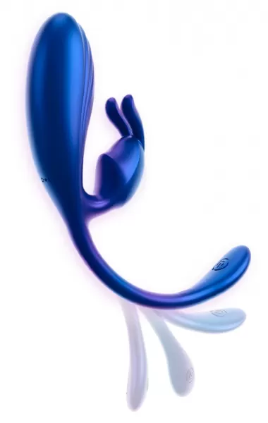 Sweet Smile Smile Metallic Flexible Double Vibruojantis kiau&scaron;inėlis &ndash; nuotrauka 7