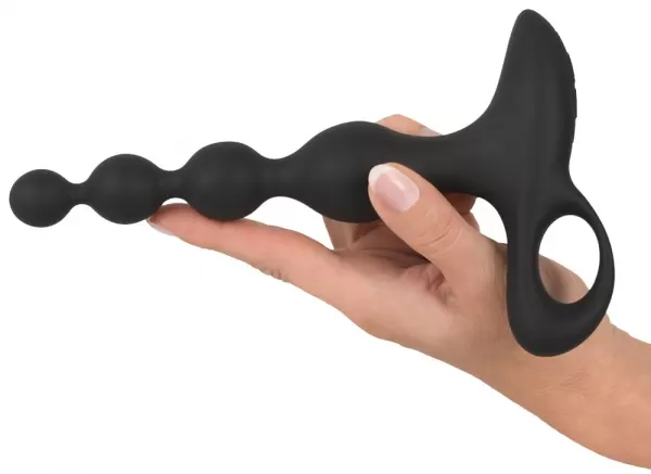 Black Velvets bv Vibrating Anal Beads Vibruojantis analinis dildo &ndash; nuotrauka 8