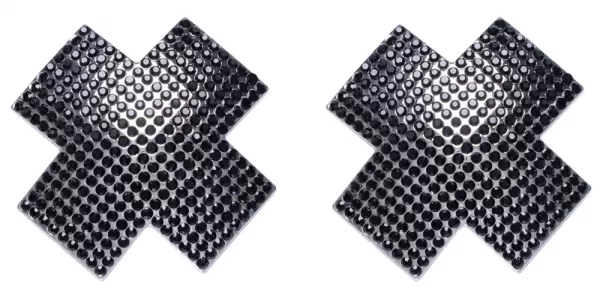 Cottelli accessoires Nipple Jewellery cross black Seksuali juvelyrika &ndash; nuotrauka 5