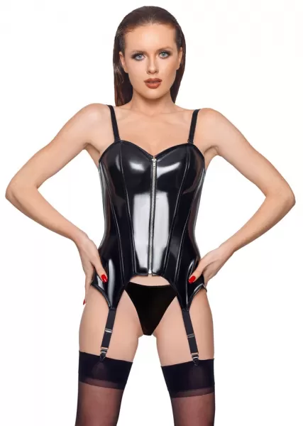 Black Level Vinyl Basque xl Seksuali lateksinė apranga &ndash; nuotrauka 4