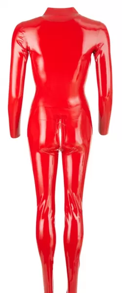 Late X Latex Catsuit red S Seksuali lateksinė apranga &ndash; nuotrauka 9