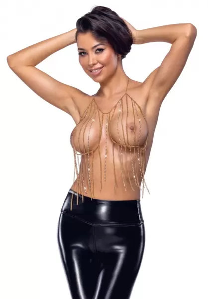 Cottelli accessoires Chain Top gold Seksuali juvelyrika &ndash; nuotrauka 2