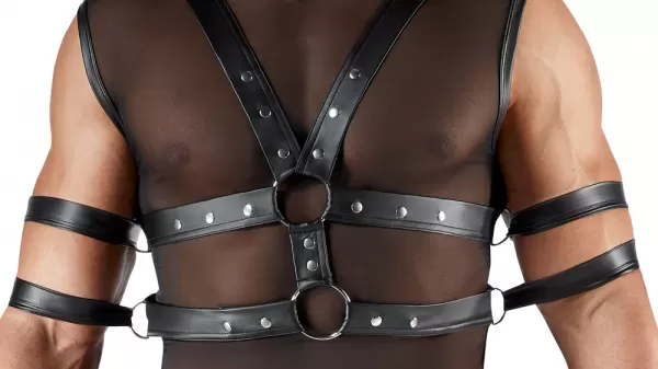Svenjoyment Bondage Men's Shirt L vyri&scaron;ka lateksinė apranga &ndash; nuotrauka 6