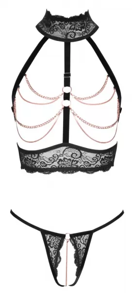 Abierta Fina Chain Set open xl Seksuali liemenėlė &ndash; nuotrauka 8