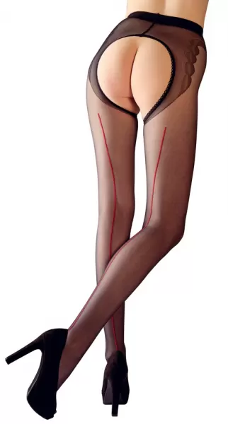 Cottelli legwear Crotchless Tights 5 Prisegamos kojinės &ndash; nuotrauka 3