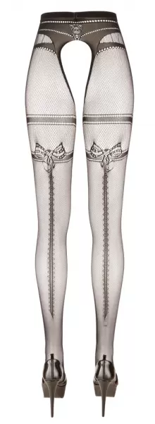 Cottelli legwear Crotchless Tights S/M Prisegamos kojinės &ndash; nuotrauka 4