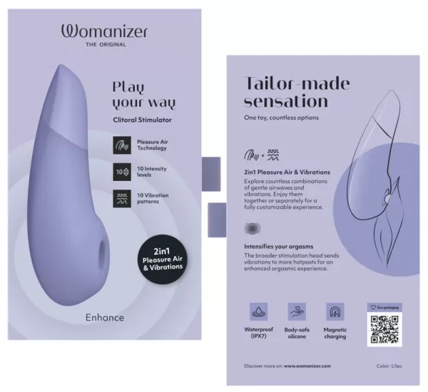 Womanizer Enhance Lilac vibratorius ki&scaron;kutis &ndash; nuotrauka 18