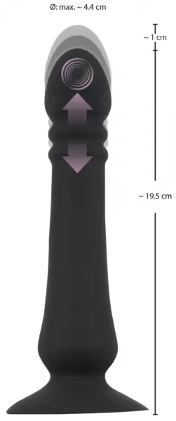 Black Velvets Anal Thruster Vibruojantis analinis dildo &ndash; nuotrauka 9