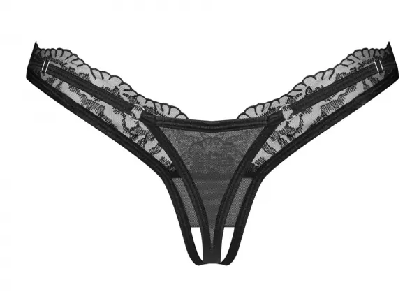 Obsessive obs Thong open 2XL/3XL kelnaitės, stringai &ndash; nuotrauka 6