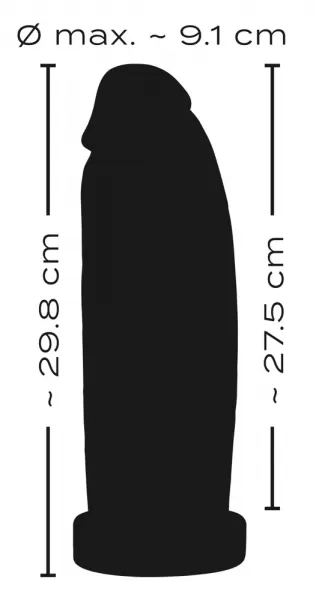 Realistixxx 9,1cm Giant Dildo Dildo ir falo imitatorius &ndash; nuotrauka 9