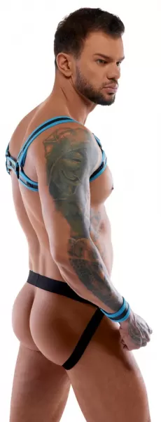 Svenjoyment Bondage Men's Jock set black/blue 2XL Seksualus aksesuaras vyrams &ndash; nuotrauka 4