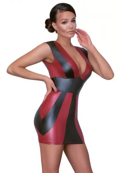 Cottelli party Dress red/black M Seksuali suknelė &ndash; nuotrauka 3