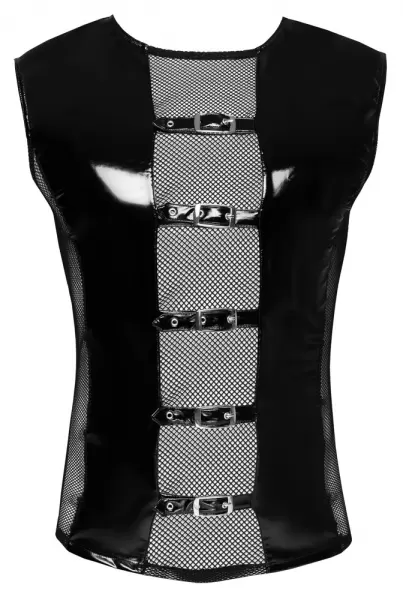 Black Level Vinyl M. Shirt S vyri&scaron;ka lateksinė apranga &ndash; nuotrauka 7