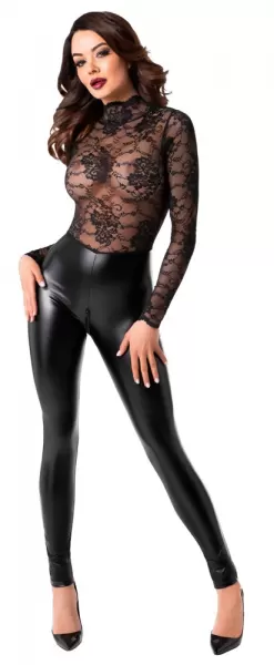 Noir Jumpsuit Lace L glaustinukė &ndash; nuotrauka 2