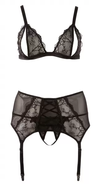Cottelli curves Bra Suspender Set 4XL Plius dydžio seksuali apranga &ndash; nuotrauka 4
