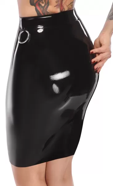 Late X Latex Skirt M Plius dydžio seksuali apranga &ndash; nuotrauka 5