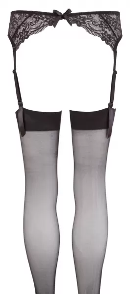 NO:XQSE Suspender Belt black M/L Seksuali liemenėlė &ndash; nuotrauka 5