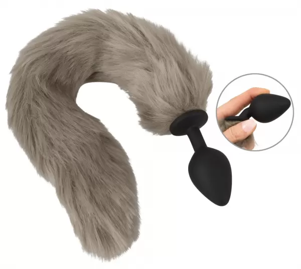 You2Toys Fluffy Tail Grey Analinis kai&scaron;tis &ndash; nuotrauka 2