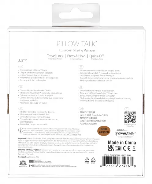 Pillow Talk Lusty Pink Mini vibratorius &ndash; nuotrauka 10